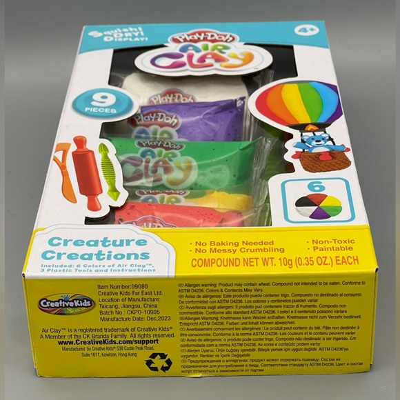 PLAY-DOH Air Clay Creature Creations 4+ BRAND NEW FACTORY SEALED - Picture 5 of 5